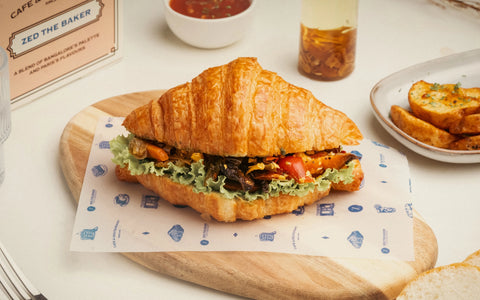 Classic Veg Croissant Sandwich