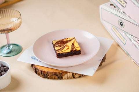 Cheese cake swirl brownie